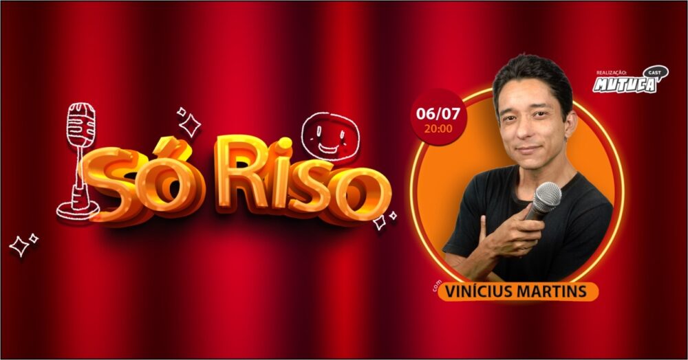 'Só Riso': Show de humor com Vinícius Martins promete movimentar Gurupi; saiba detalhes