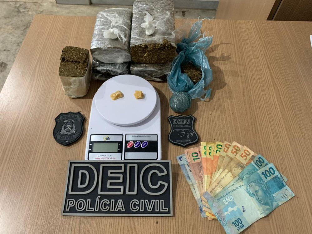 Polícia deflagra operação de combate à criminalidade, prende três traficantes e apreende mais de 2kg de drogas em Paraíso