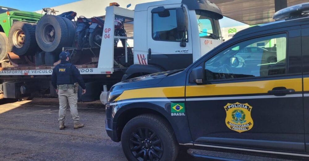 Quatro motocicletas com registro de roubo são recuperadas durante abordagem da PRF em Guaraí