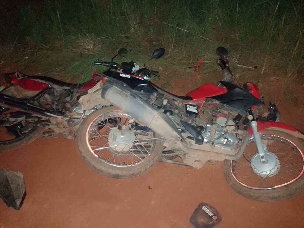 Batida frontal envolvendo motocicletas deixa mulher morta na zona rural de Santa Fé do Araguaia, no norte do Tocantins