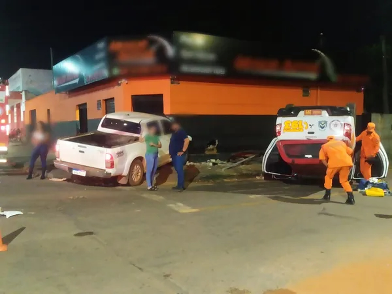 Motorista bêbado causa acidente com viatura dos bombeiros e é detido pela PM em Araguaína