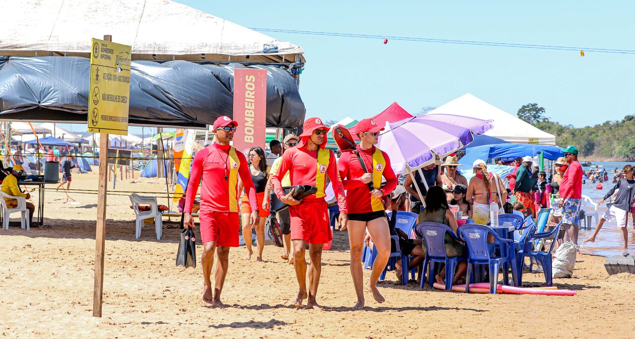 Temporada de praias do Tocantins registra baixo índice de ocorrências, diz Corpo de Bombeiros Militar