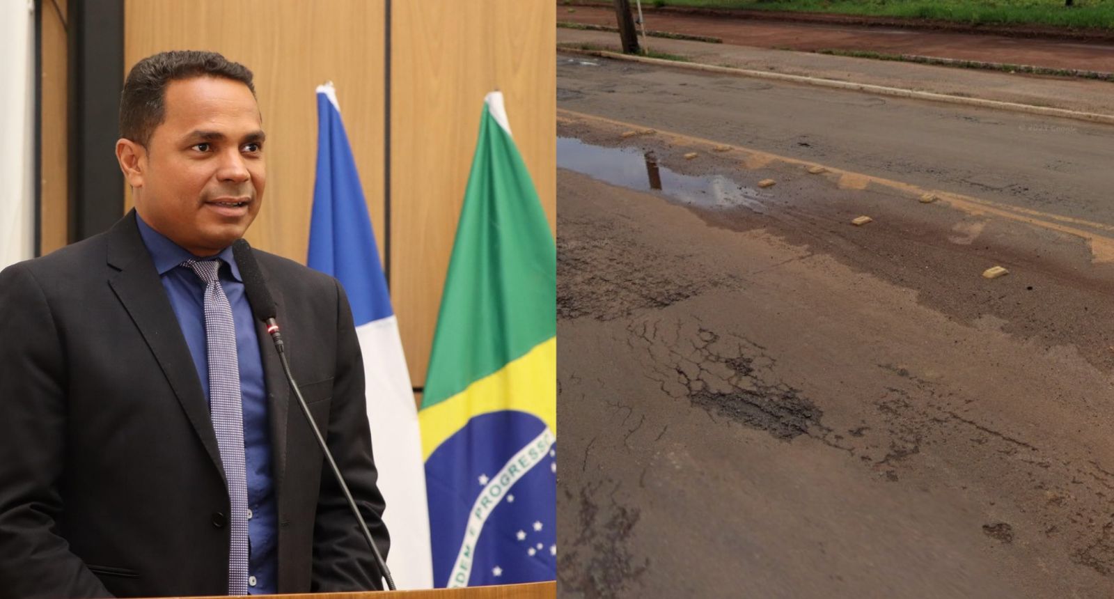 Vereador Josmundo propõe recapeamento asfáltico de trechos danificados da Avenida Teotônio Segurado