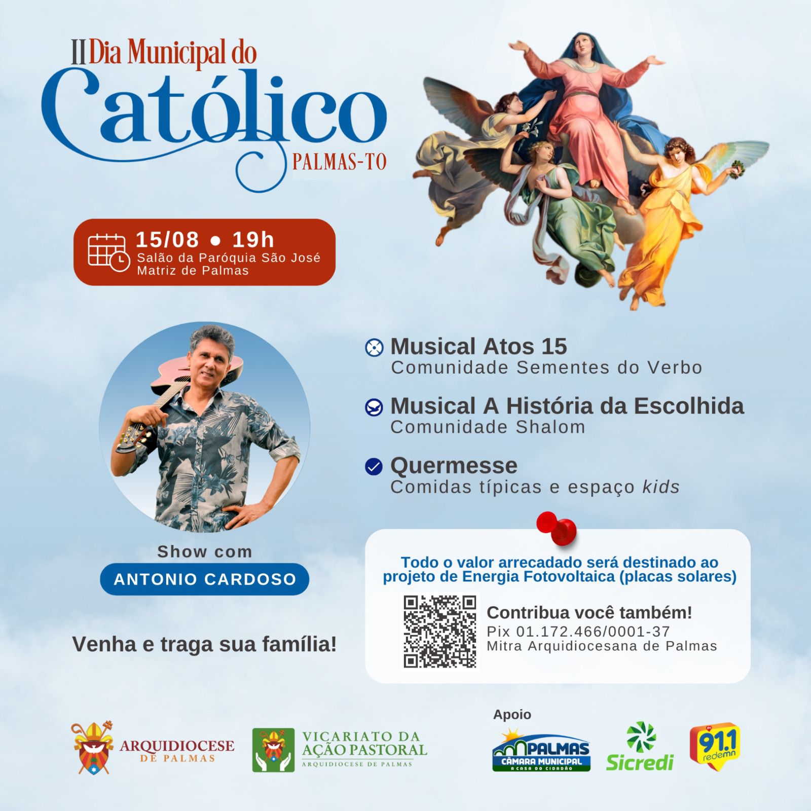Católicos da Capital celebram hoje o 2° Dia Municipal do Católico após lei do Vereador Mauro Lacerda