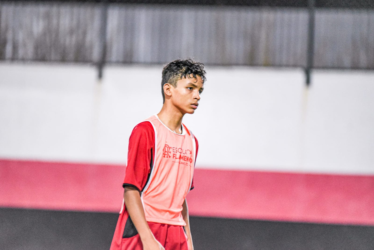 Garoto de 10 anos da região sul de Palmas é selecionado para participar de um jogo no Clube de Regatas do Flamengo