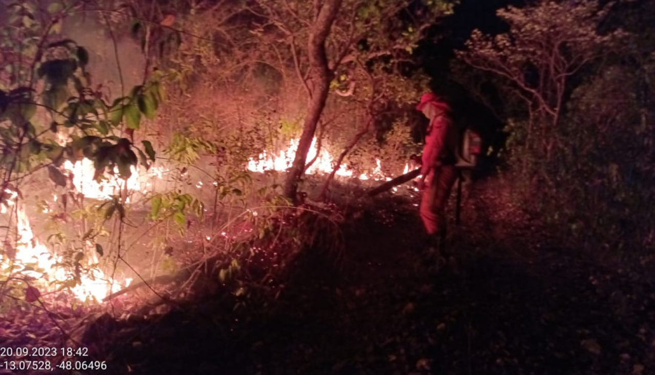 Incêndio florestal é controlado após queimar 35 mil hectares em serras na região sul do Tocantins