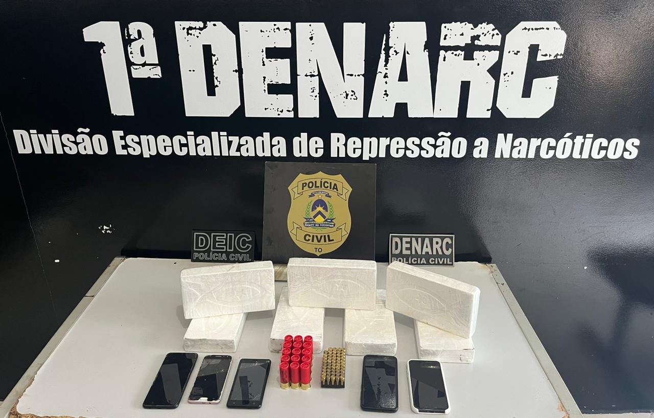 Dupla é presa no setor Taquari com grande quantidade de drogas, gerando um prejuízo de mais de R$ 350 mil ao tráfico em Palmas