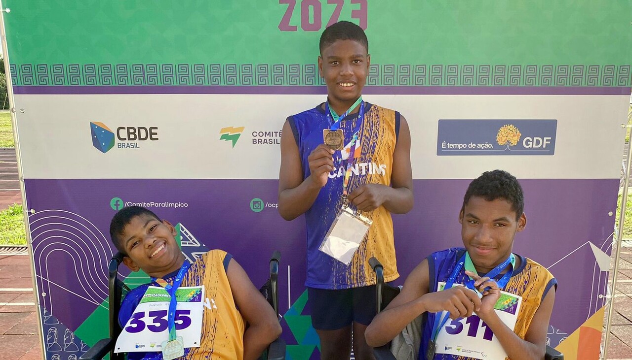 Sobe para 36 o número de medalhas do Tocantins nas Paralimpíadas Escolares 2023; veja