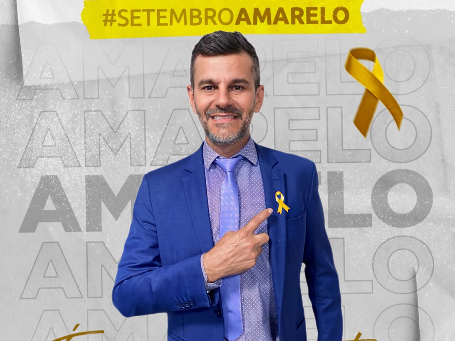Setembro Amarelo: Vereador Mauro Lacerda convida a população a abraçar a causa e a luta pela valorização da vida