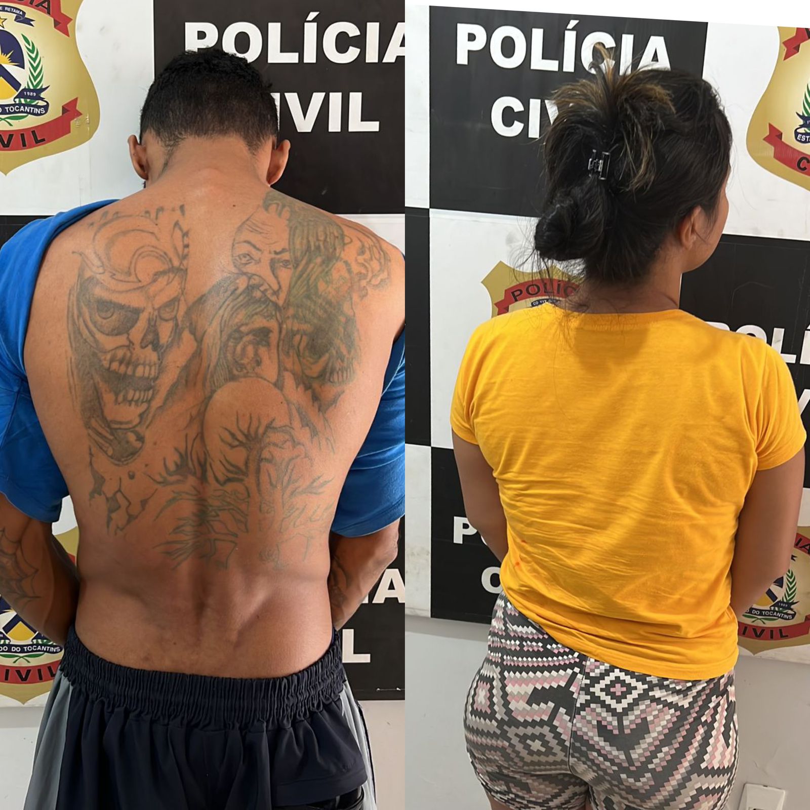 Homem condenado com extensa ficha criminal e mulher foragida da Justiça de Palmas são presos em Gurupi