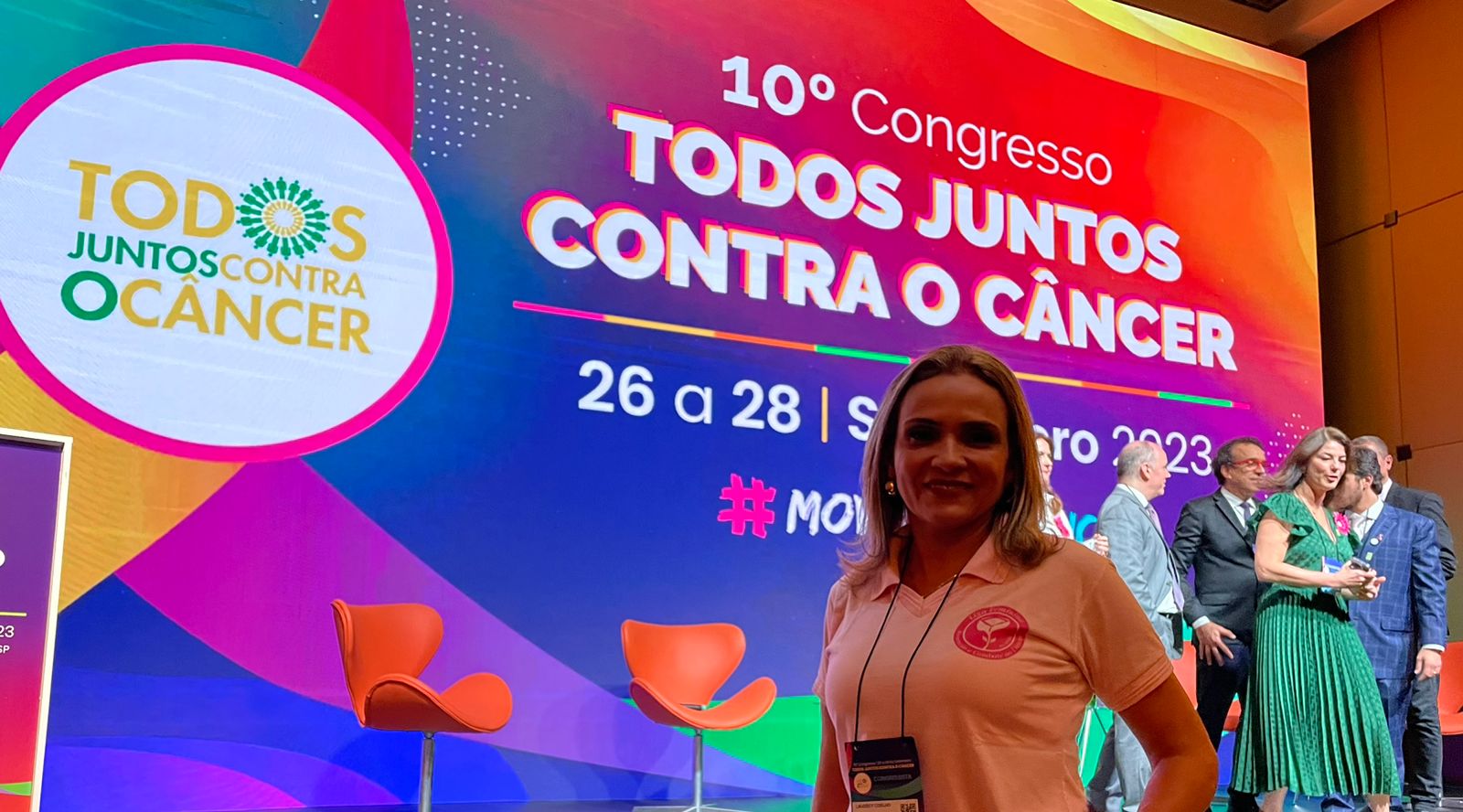 Vereadora Laudecy Coimbra participa do 10º congresso todos juntos contra o câncer em são paulo
