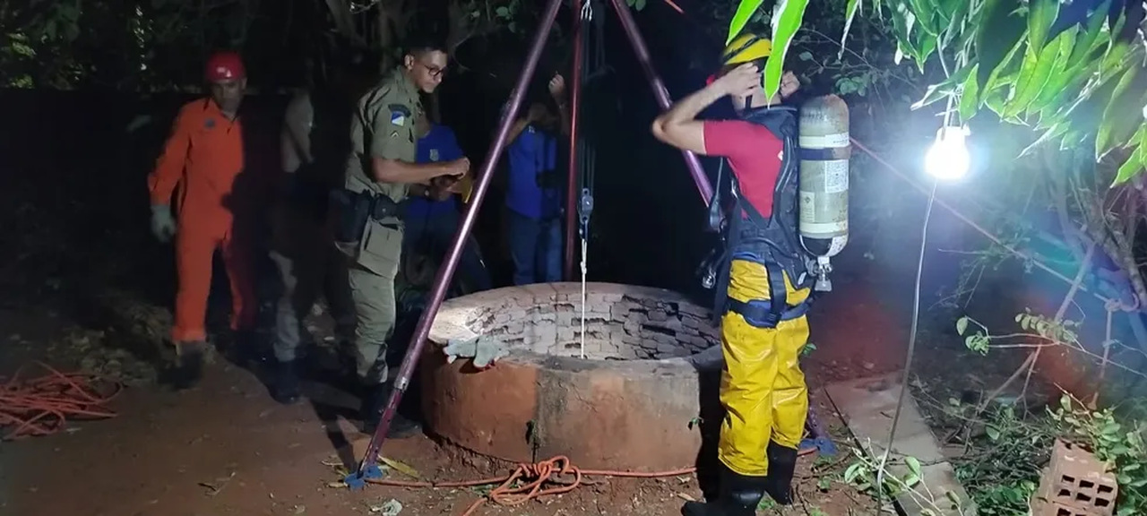 Em Palmeirópolis, corpo de idoso de 75 anos é encontrado dentro de poço com 16 metros de profundidade