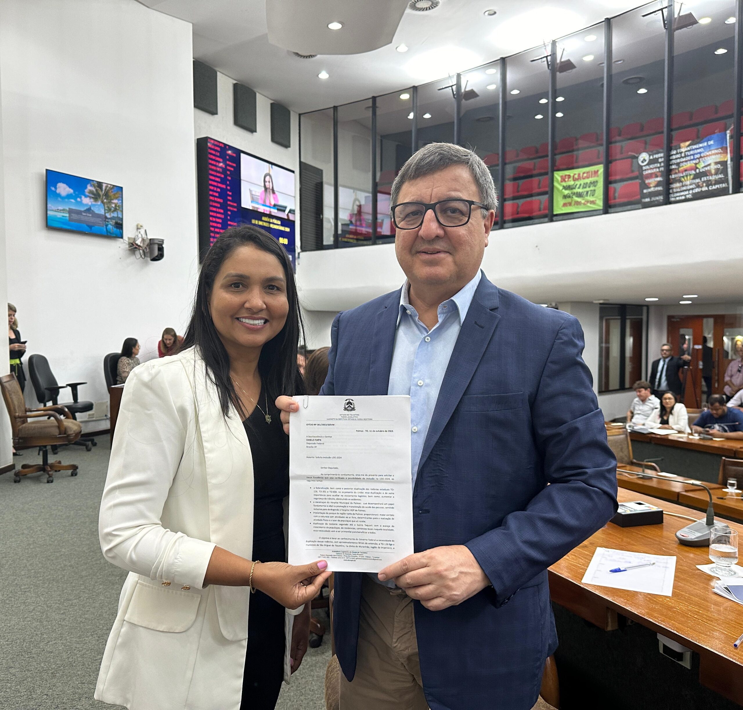 Deputada Vanda defende duplicação de rodovias e pede inclusão da construção dos hospitais da mulher e municipal de Palmas na LDO do Governo Federal