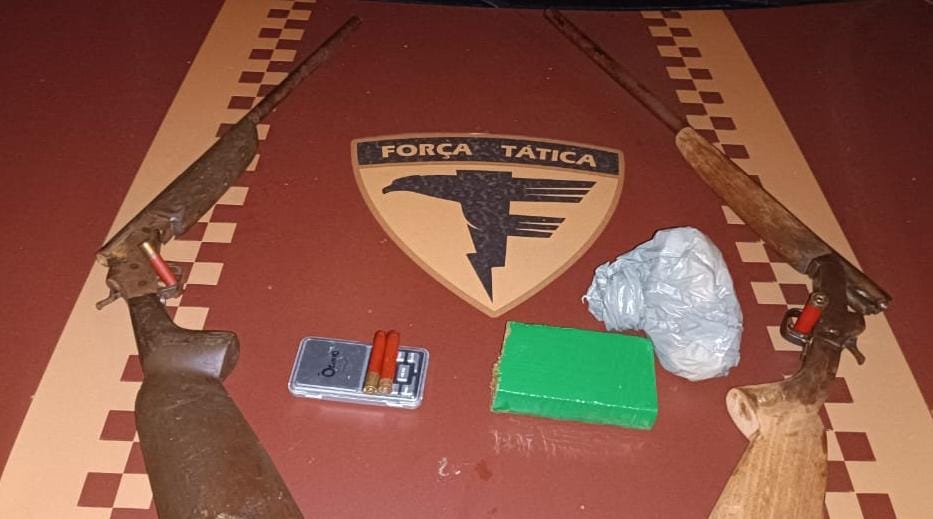 Ação da Polícia Militar do 13º Batalhão resulta em apreensão de drogas e armas em Santa Tereza do Tocantins