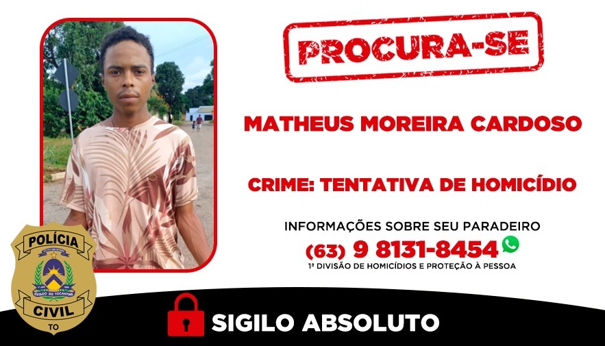 Membro de facção criminosa investigado por tentativa de homicídio é procurado pela polícia após fugir na região sul de Palmas