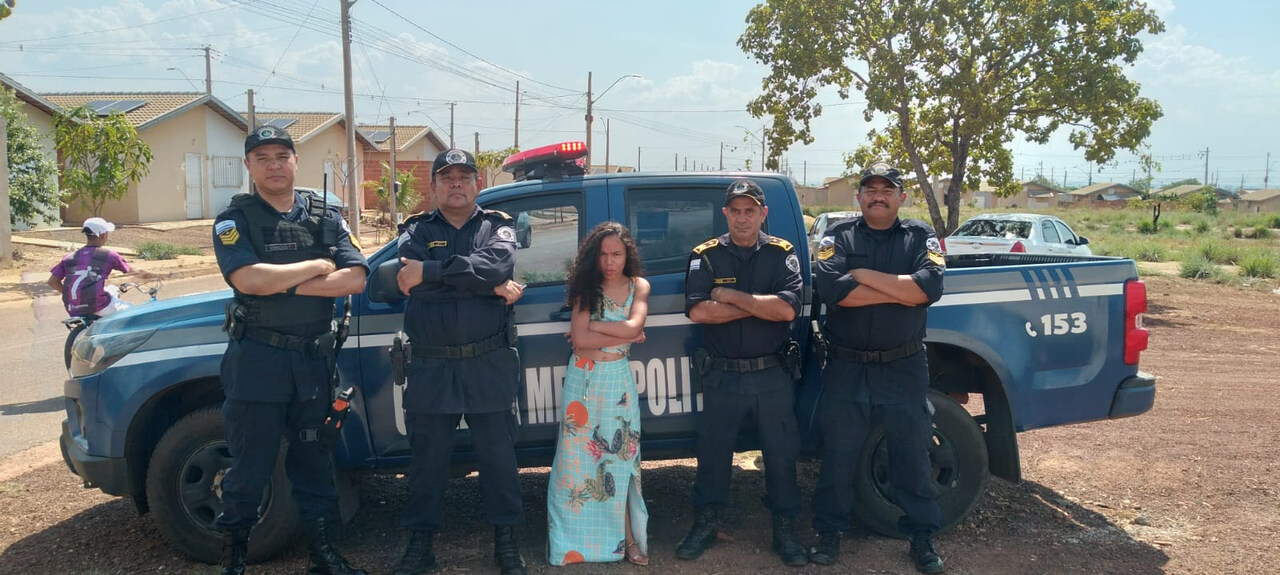 Sonho de uma futura policial: Adolescente recebe surpresa da Guarda Metropolitana em seu aniversário no Jardim Vitória I, em Palmas