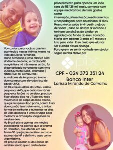 Churracaria Picanha Dourada, em Taquaralto, realiza ação solidária nesta terça (7), em prol de cirurgia para criança diagnosticada com síndrome de moyamoya