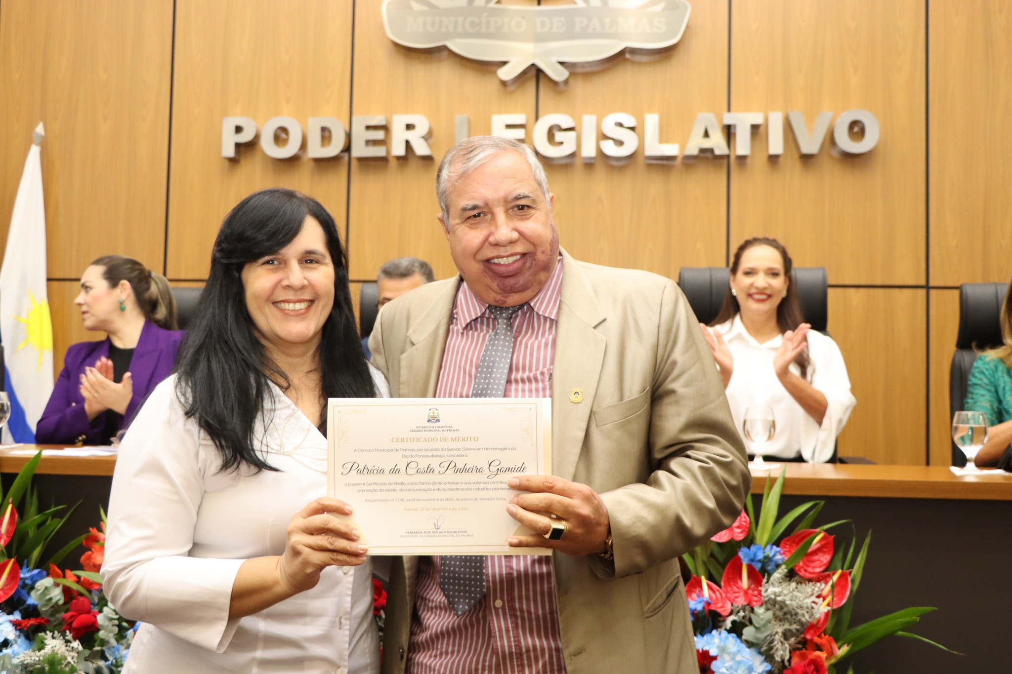 Vereador Jucelino Rodrigues participa de sessão solene em homenagem aos fonoaudiólogos de Palmas