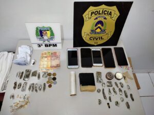 Polícia civil e militar efetuam prisões e apreensões em combate ao tráfico de drogas em Pedro Afonso