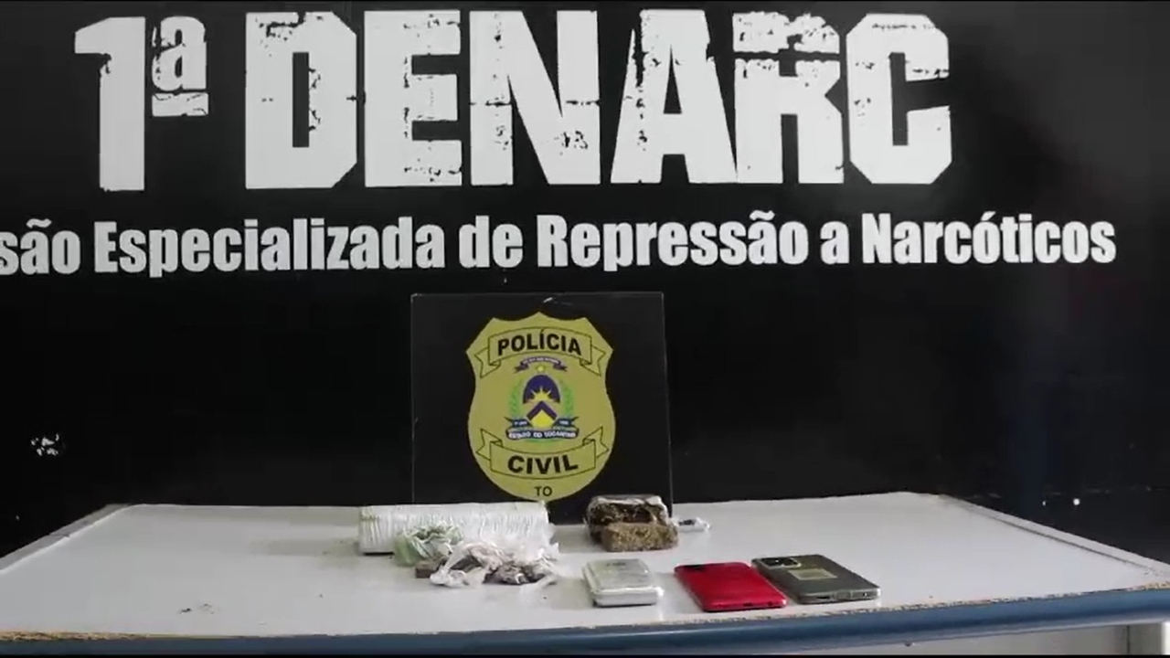 Polícia Civil prende dois homens por tráfico de drogas durante ação no setor Jardim Taquari, em Palmas