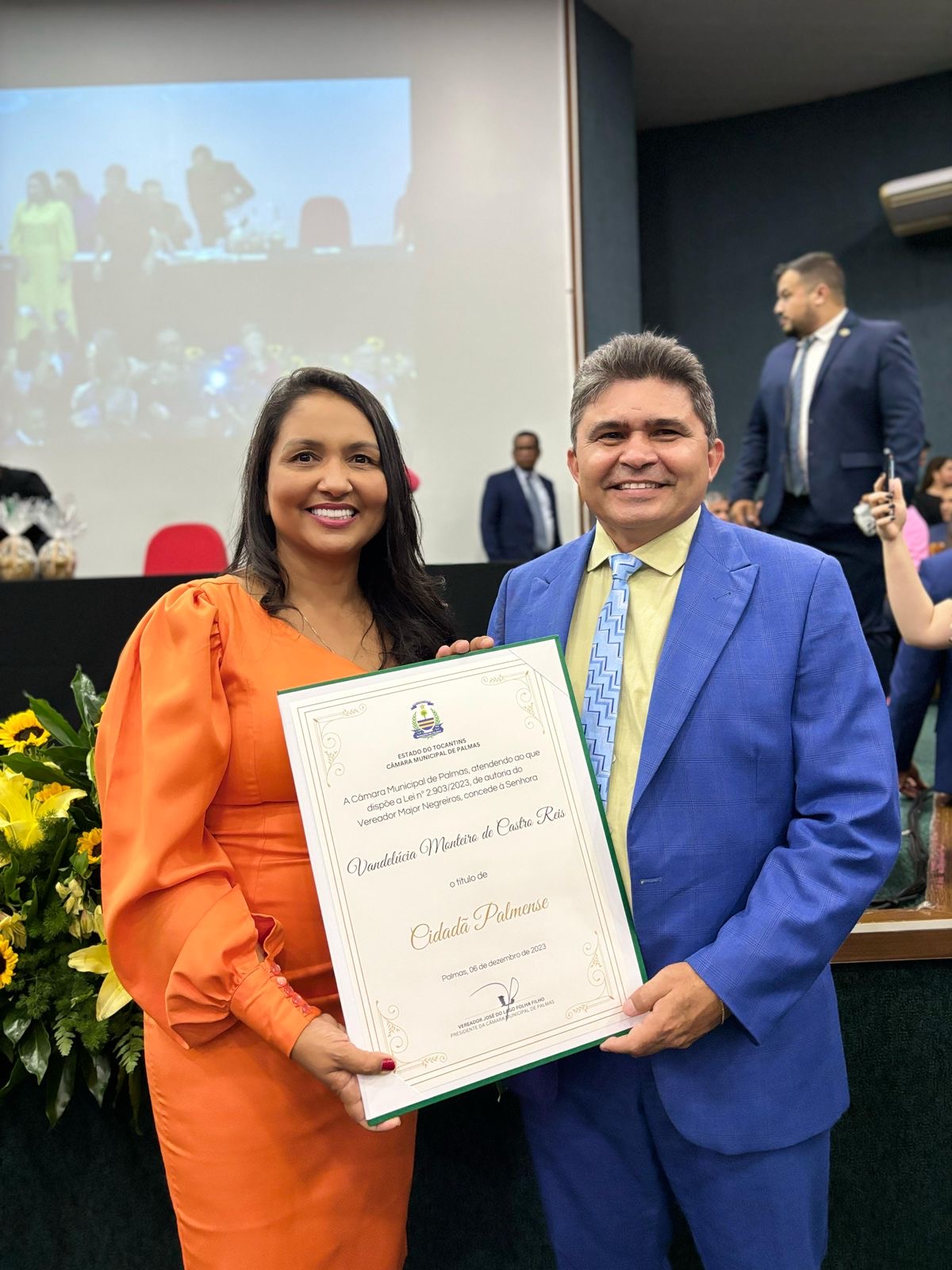Deputada Vanda Monteiro é homenageada com Título de Cidadã Palmense