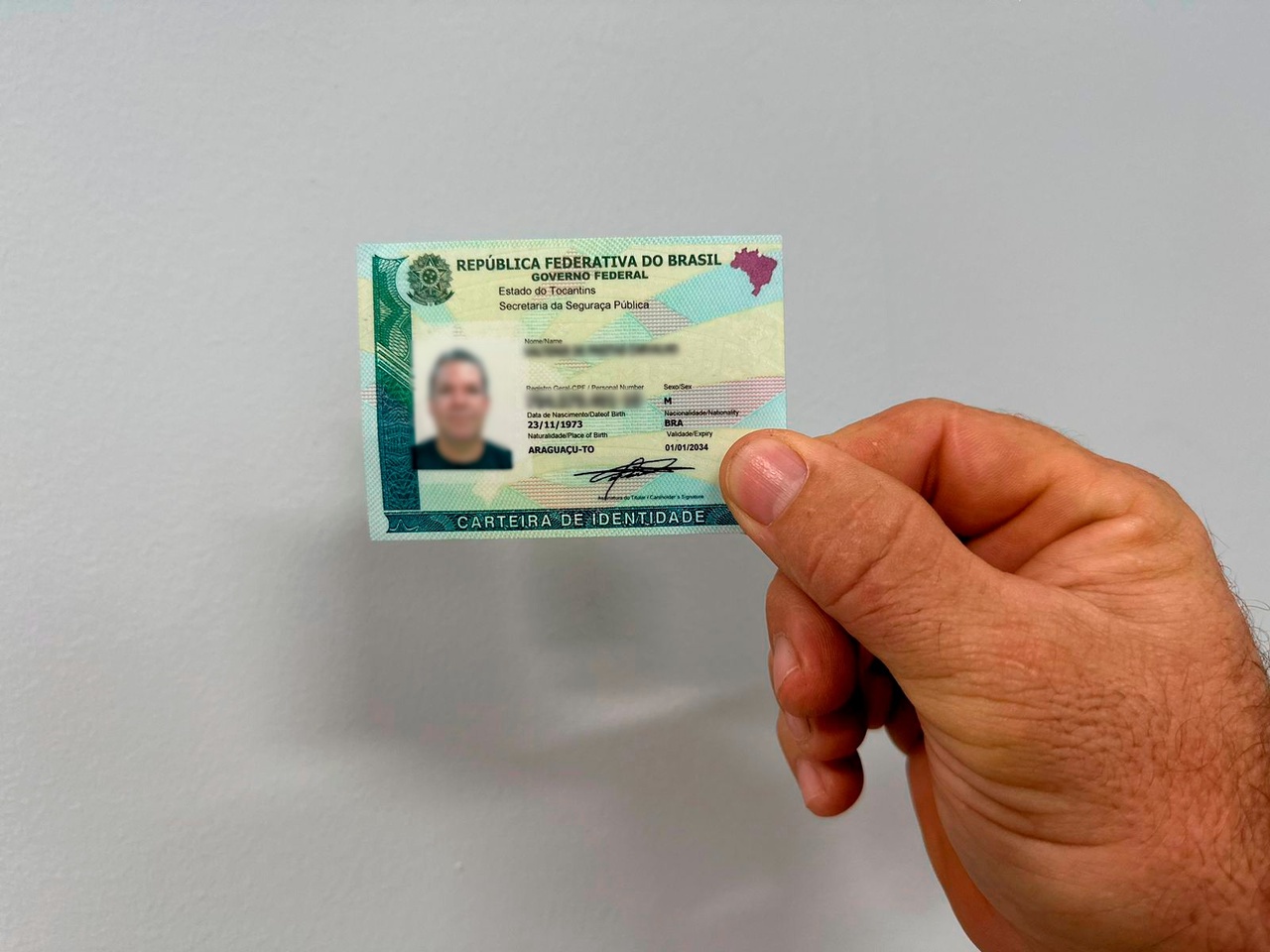 No Tocantins, mais de 10 mil pessoas já solicitaram a nova Carteira de Identidade Nacional