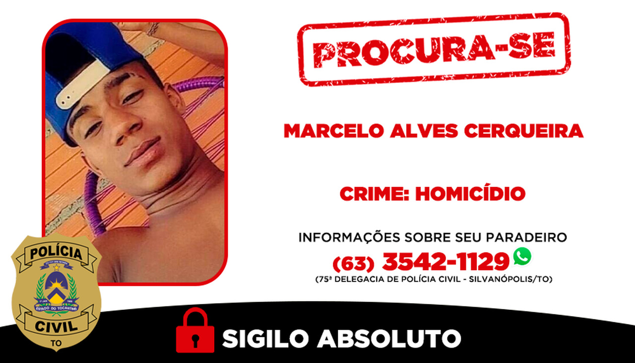 Membro de organização criminosa investigado por homicídio em Silvanópolis é procurado pela polícia