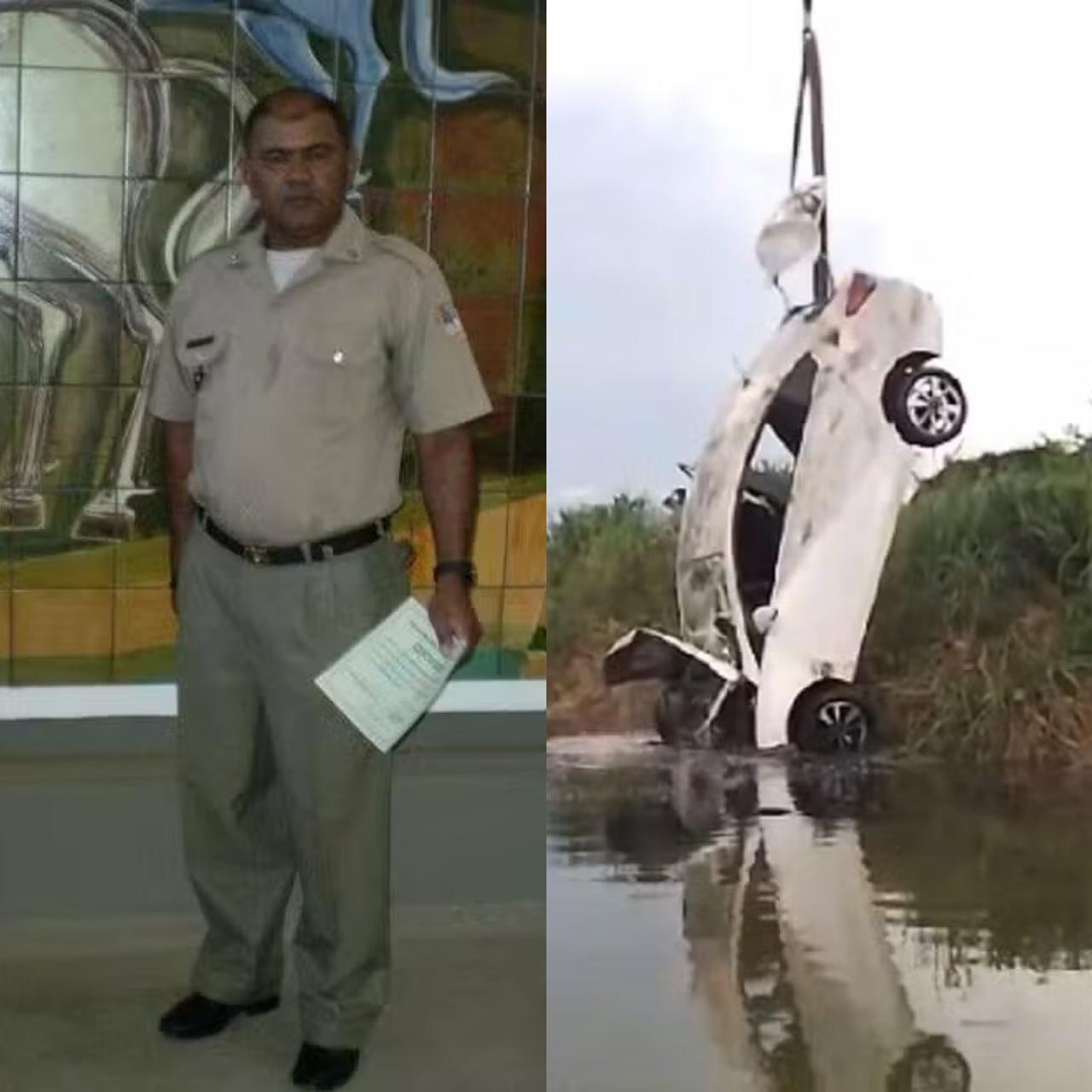 Carro de tenente da PM encontrado morto em dezembro é localizado no fundo de um lago de Guaraí
