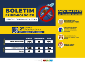 Em Palmas, Semus confirma 104 casos suspeitos de dengue; veja detalhes do boletim