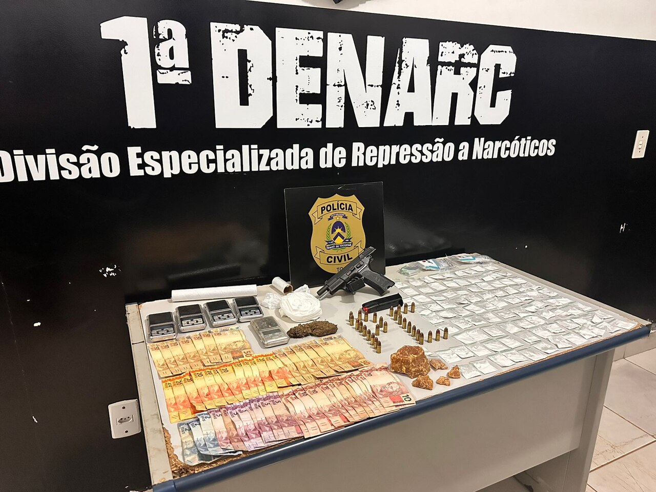Três homens são presos por tráfico de drogas no setor Jardim Aureny III, em Palmas