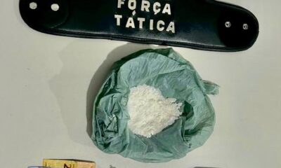 Passageiro de motorista de aplicativo é preso com várias porções de drogas no setor Aureny I, em Palmas