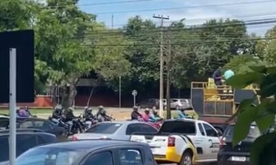 VÍDEO: Motoristas e motociclistas de aplicativos realizam manifestação nas ruas de Palmas nesta terça (26)