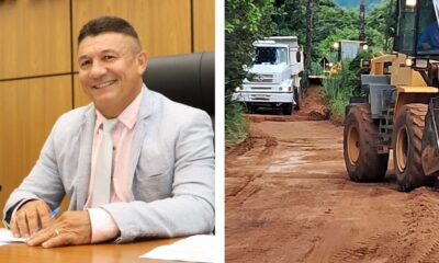 Prefeitura atende requerimento do vereador Márcio Reis para melhorias nas estradas vicinais de Taquaruçu Grande, em Palmas