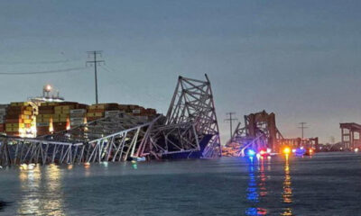 Pelo menos 20 pessoas seguem desaparecidas após colisão de navio cargueiro em ponte nos EUA; VEJA VÍDEO