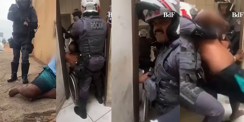 VÍDEO: policiais militares agridem jovem e pai cadeirante em Piracicaba (SP)