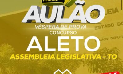 Em Palmas, GPS Cursos realiza 'Aulão' de preparação para o concurso público da Aleto; veja como participar