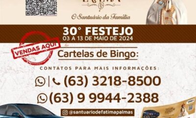 Festa da Fé: Festejo do Santuário de Fátima chega a sua 30° edição, em Palmas