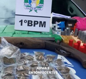 AGORA: Casal é detido com aproximadamente 10kg drogas e arma em residência na região norte de Palmas