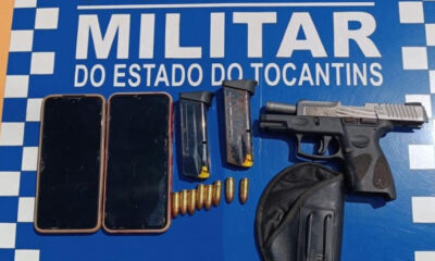Homem é preso por porte ilegal de arma de fogo entre Taquaruçu e Buritirana