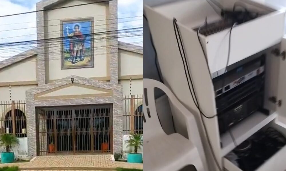 VÍDEO: criminosos invadem paróquia no setor Santa Bárbara, em Palmas, e furtam vários objetos; prejuízo passa de R$ 6 mil