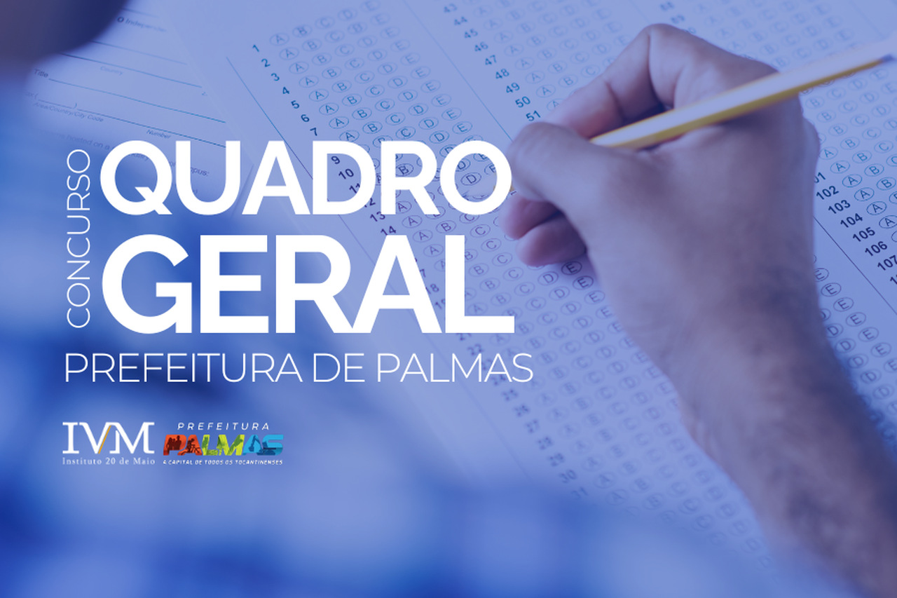 AGORA: Resultado provisório do concurso do quadro geral da prefeitura de Palmas já está disponível; confira