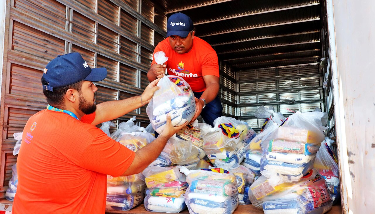 Agrotins 2024 arrecada mais de 130 toneladas de alimentos que serão encaminhados para o RS e instituições do TO