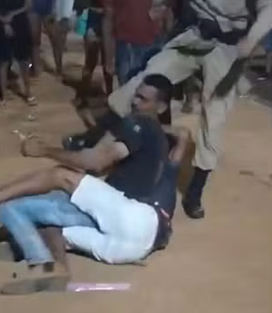 Homem desmaia após chute de policial durante briga em Rio Sono; ASSISTA