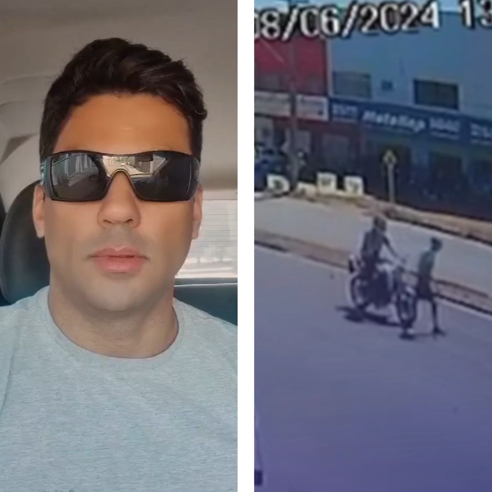 Homem garante em vídeo que irão encontrar motociclista que atropelou idoso em Palmas: ''Seu canalha''