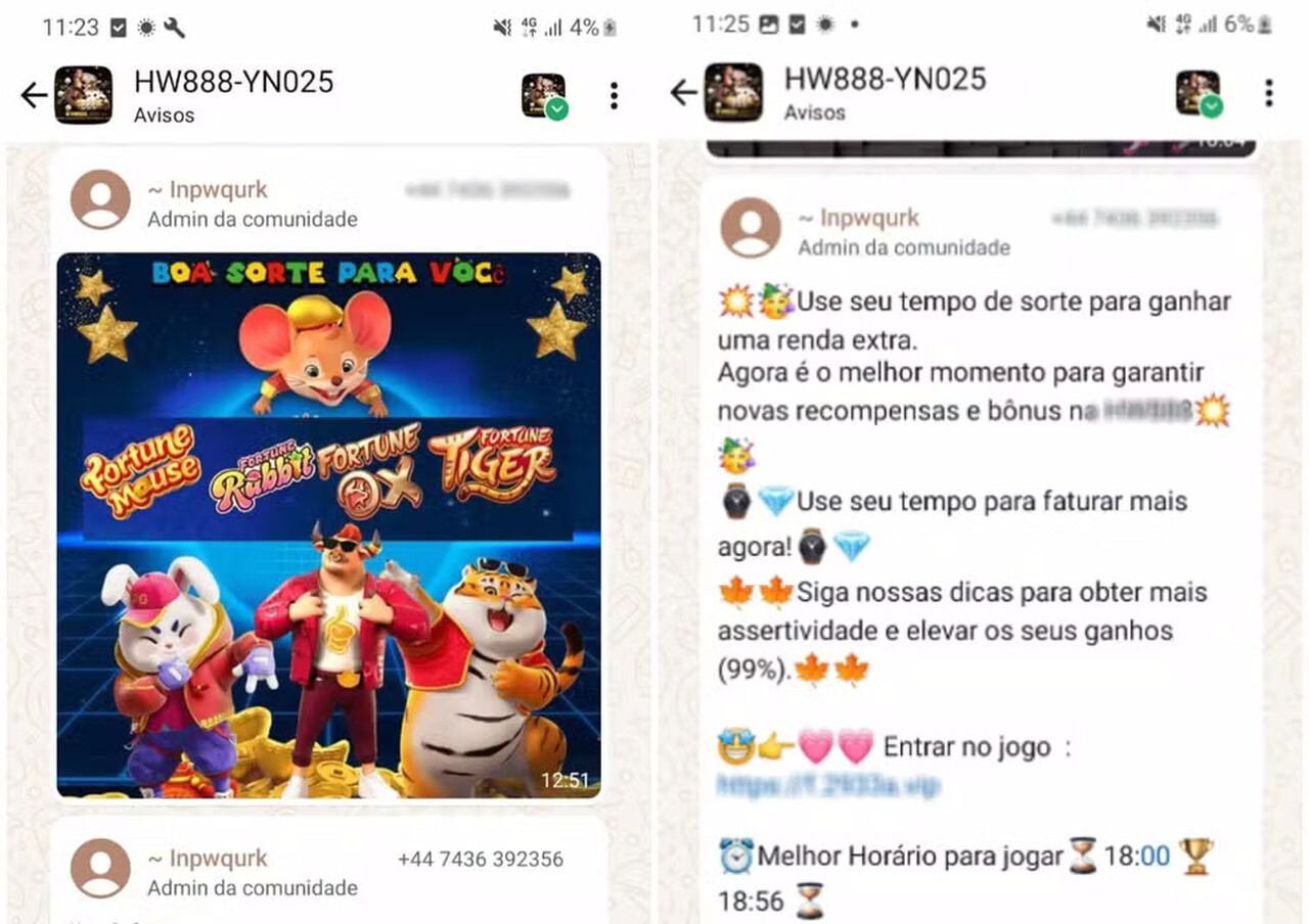 Brasileiros reclamam de serem colocados sem querer em grupos do 'jogo do tigrinho' no WhatsApp