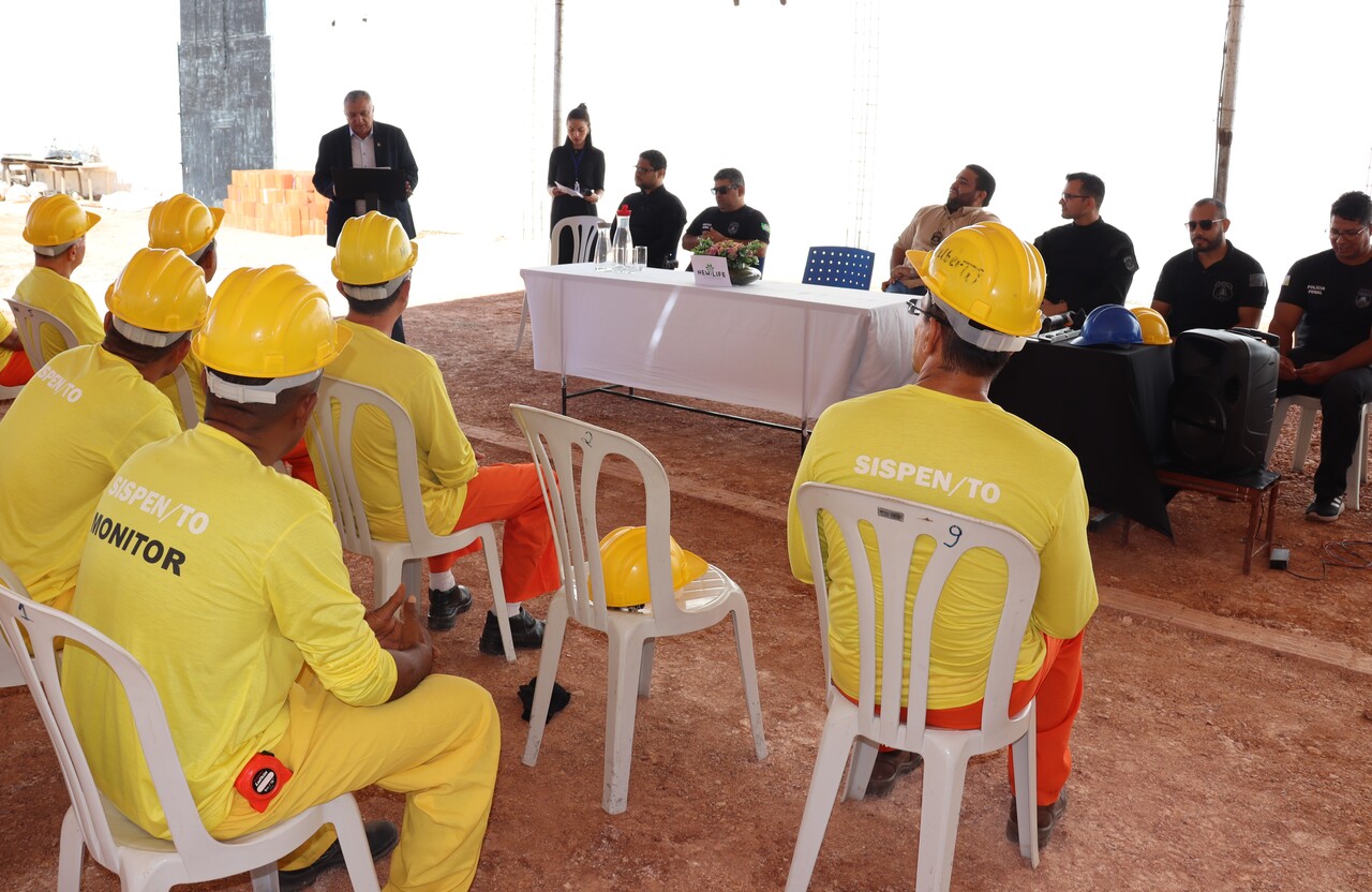 Em Palmas, custodiados da Unidade Penal Regional concluem curso de construção civil