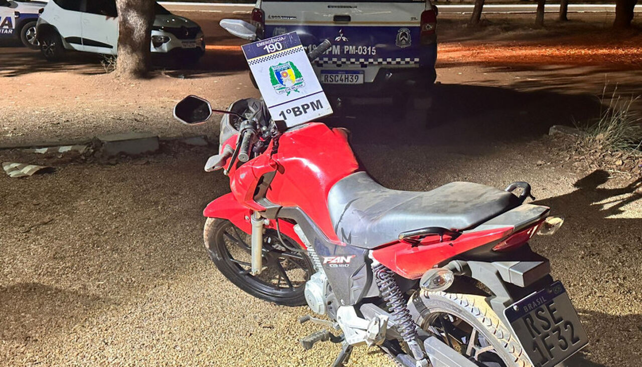 Adolescente de 15 anos é apreendido com moto furtada em Palmas