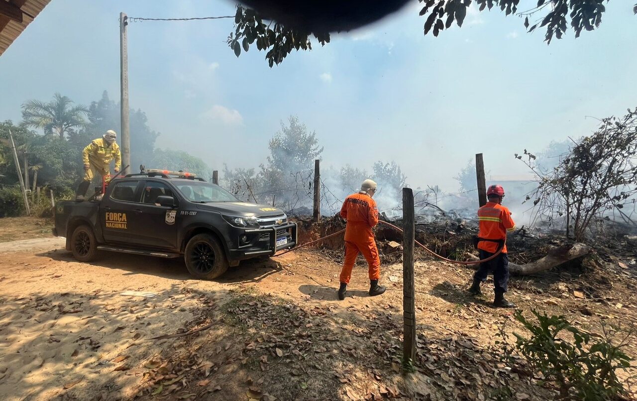 Bombeiros do Tocantins completam 20 dias de combate aos incêndios florestais no Amazonas