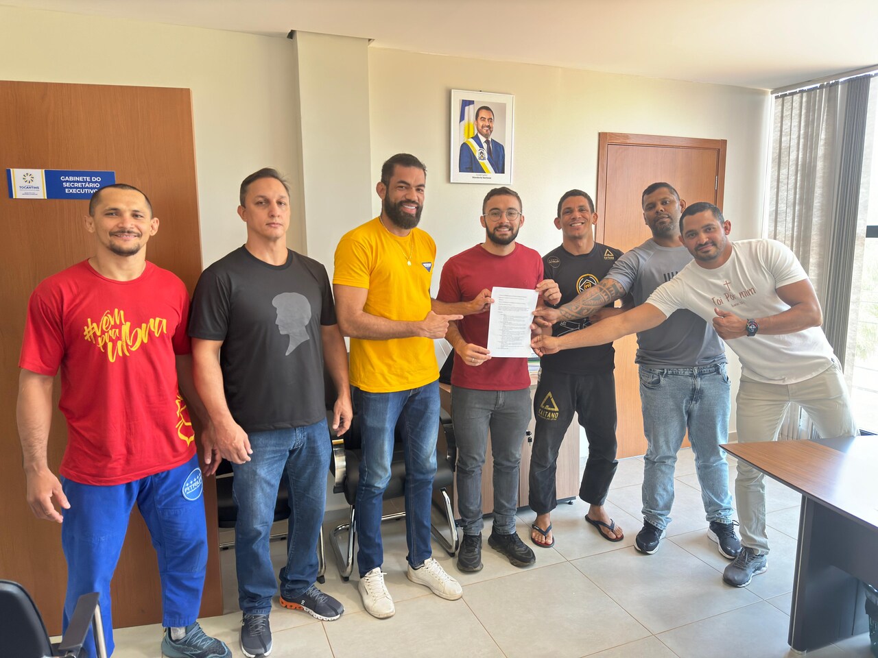 Reunião na Secretaria de Esportes discute estratégias para o desenvolvimento do Jiu-Jitsu no Tocantins