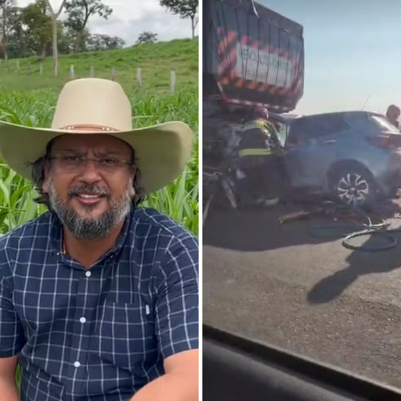 Fazendeiro morre em colisão com caminhão na rodovia TO-050